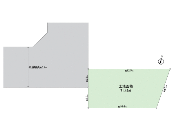 堺市中区小阪【売土地】 地形図