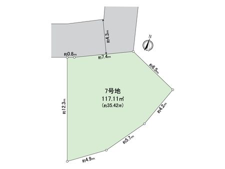 堺市中区深井中町 7号地 区画図