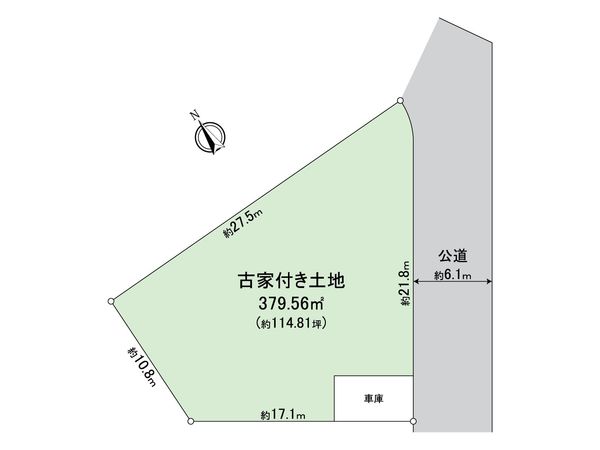 堺市南区槇塚台2丁 古家付き土地 地形図