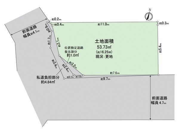 堺市中区深井北町 区画図