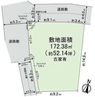 堺市北区百舌鳥本町2丁 区画図