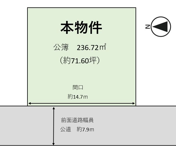 堺市東区大美野 区画図 区画図
