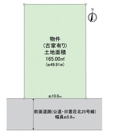 堺市東区日置荘北町1丁 区画図