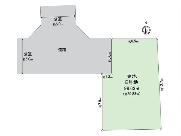 松原市三宅中4丁目 E区画 区画図 松原市三宅中4丁目 E区画 区画図