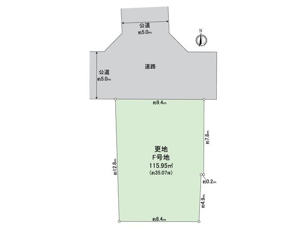 松原市三宅中4丁目 F区画 区画図 松原市三宅中4丁目 F区画 区画図