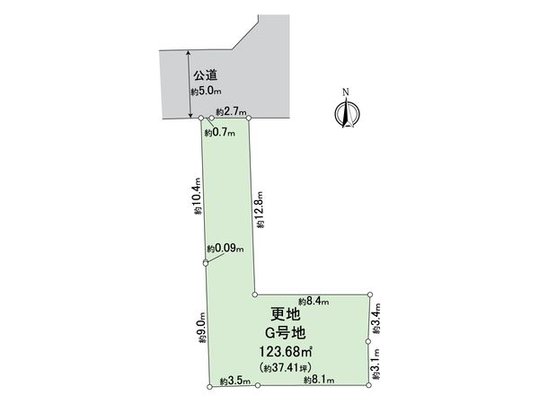 松原市三宅中4丁目 G区画 区画図 松原市三宅中4丁目 G区画 区画図
