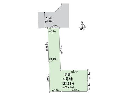 松原市三宅中4丁目 G区画 区画図