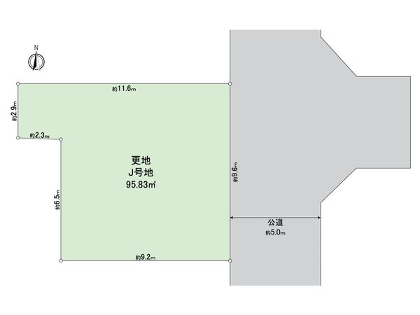 松原市三宅中4丁目 J区画 区画図 松原市三宅中4丁目 J区画 区画図