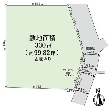 堺市東区高松 区画図