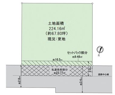 堺市西区上野芝向ヶ丘町3丁 区画図