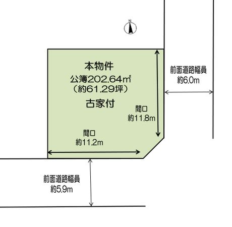 堺市東区日置荘北町1丁 区画図