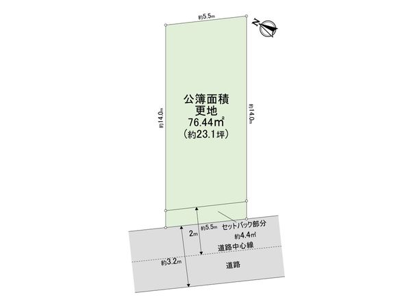 泉佐野市湊2丁目 土地 区画図