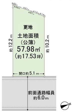 堺市北区長曽根町 区画図