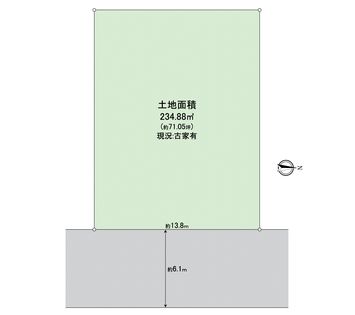 羽曳野市羽曳が丘8丁目 区画図