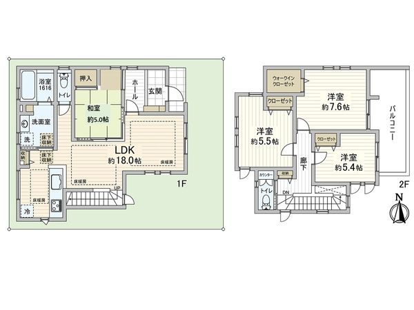 堺市北区南長尾町三丁 戸建 間取図(平面図) 堺市北区南長尾町三丁 戸建 間取図(平面図)