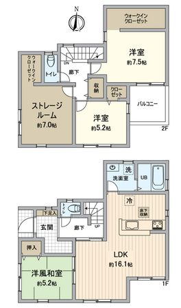 堺市北区長曽根町 間取図(平面図) 堺市北区長曽根町 間取図(平面図)
