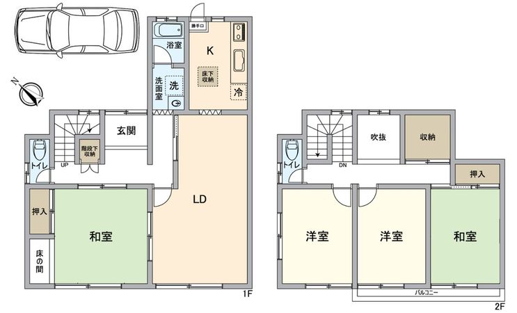 和泉市光明台1丁目 間取図(平面図) 和泉市光明台1丁目 間取図(平面図)