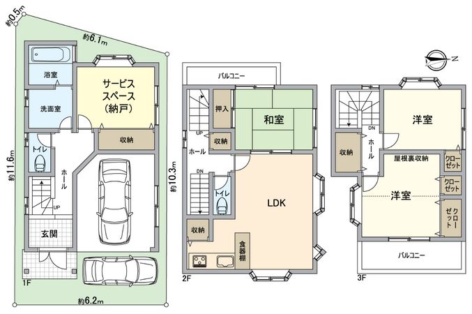 堺市中区深井清水町 間取図(平面図) 堺市中区深井清水町 間取図(平面図)