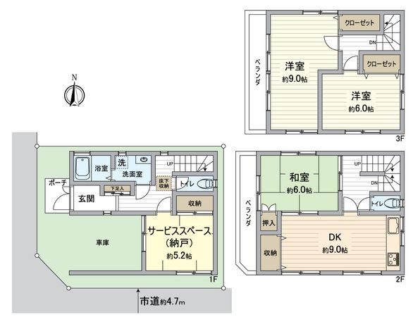 松原市上田一丁目 戸建 間取図(平面図) 松原市上田一丁目 戸建 間取図(平面図)