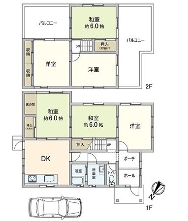 堺市南区城山台1丁 間取図(平面図)