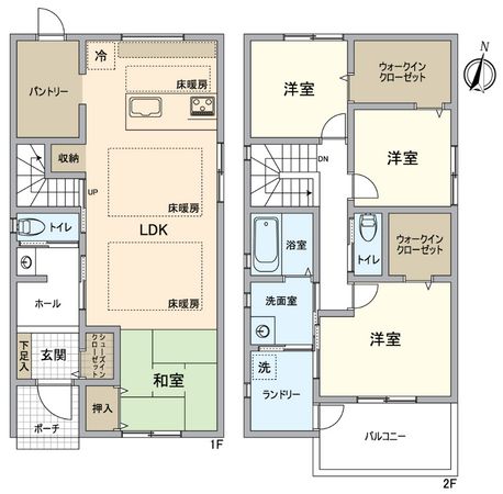 堺市西区上野芝向ヶ丘町5丁 間取図(平面図) 堺市西区上野芝向ヶ丘町5丁 間取図(平面図)