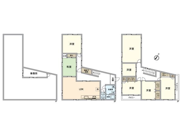 堺市北区金岡町 戸建 間取図(平面図)