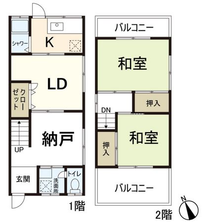 堺市西区浜寺元町4丁 間取図(平面図)