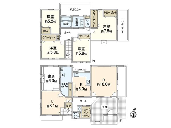 大阪狭山市今熊4丁目 間取図(平面図) 大阪狭山市今熊4丁目 間取図(平面図)