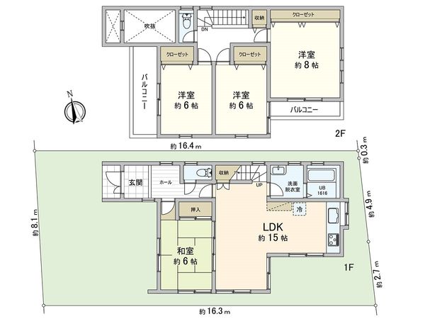 貝塚市澤 間取図(平面図) 貝塚市澤 間取図(平面図)