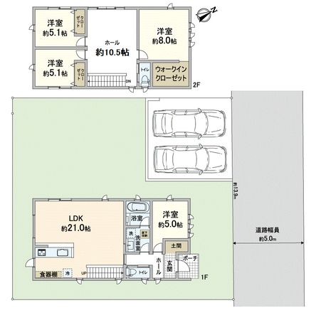 河内長野市緑ケ丘北町 間取図(平面図)