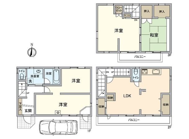 堺市東区日置荘北町2丁 間取図(平面図) 堺市東区日置荘北町2丁 間取図(平面図)