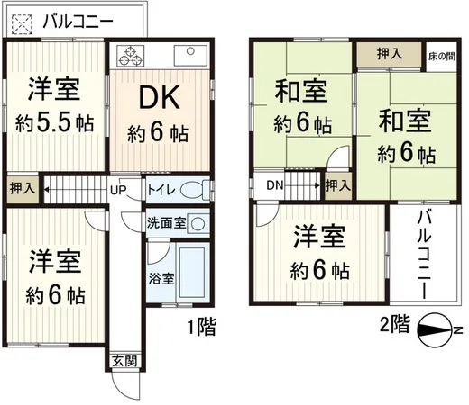 ５ＤＫの間取りでございます。