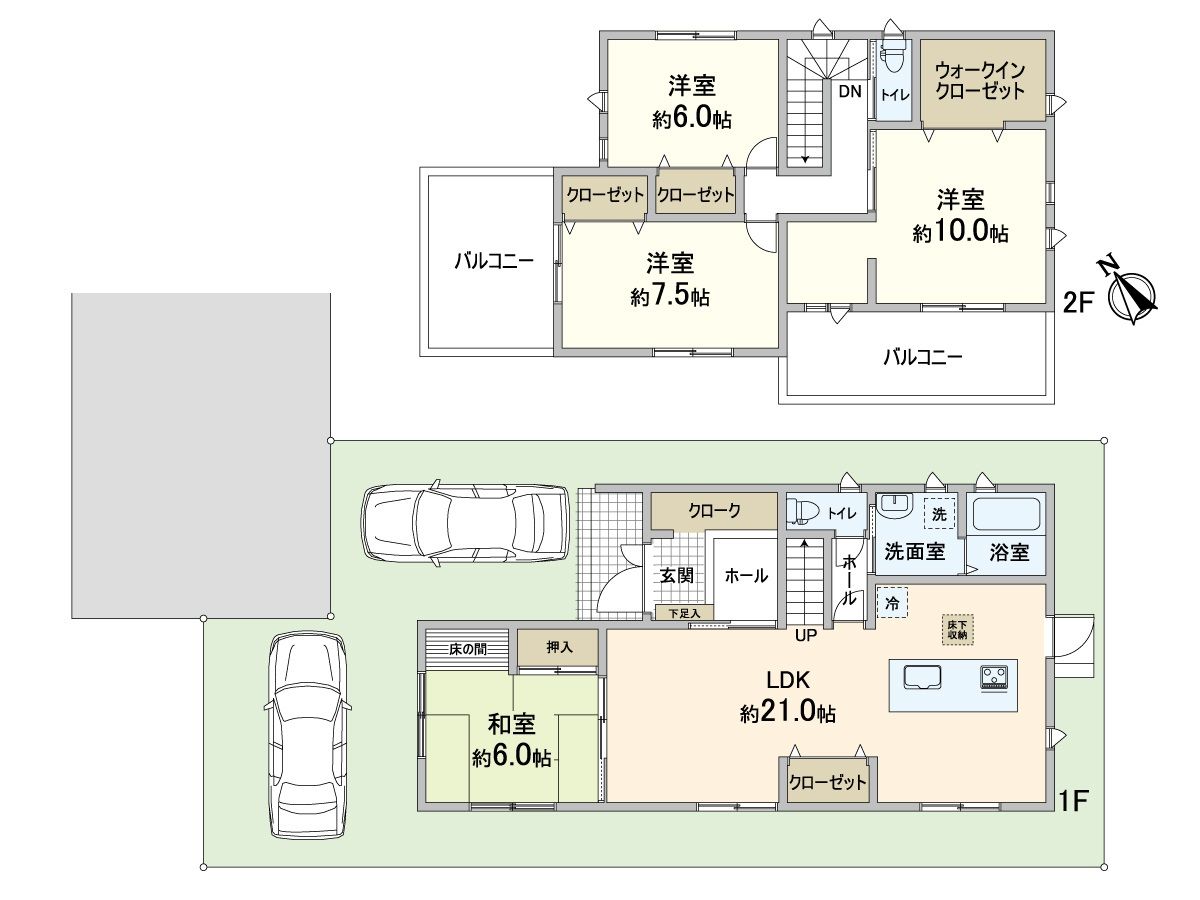 泉佐野市市場西1丁目 間取図(平面図) 間取図(平面図)