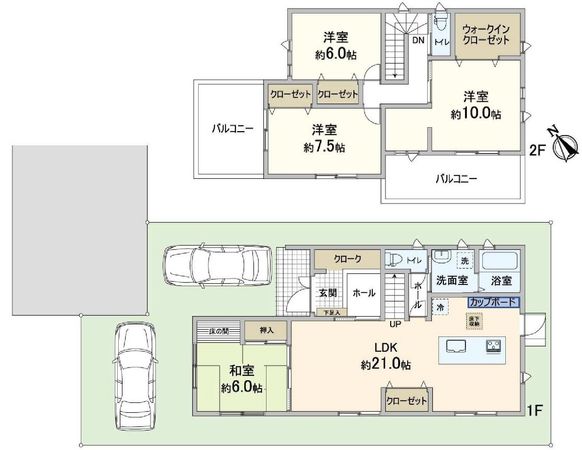泉佐野市市場西1丁目 間取図(平面図)