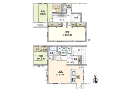 富田林市寺池台5丁目 間取図(平面図)