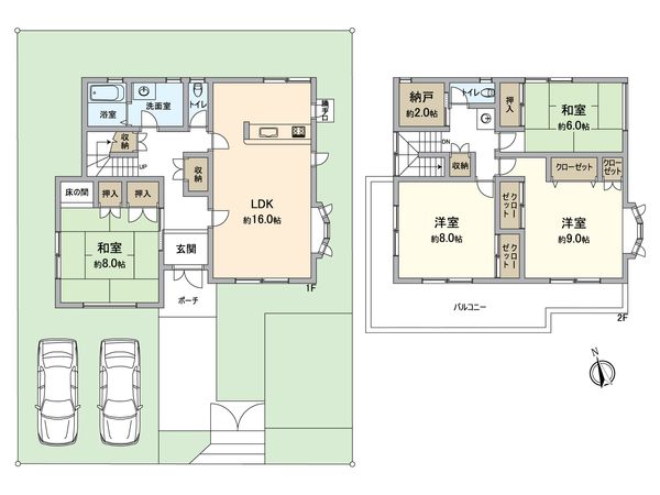 河内長野市美加の台2丁目 間取図(平面図)