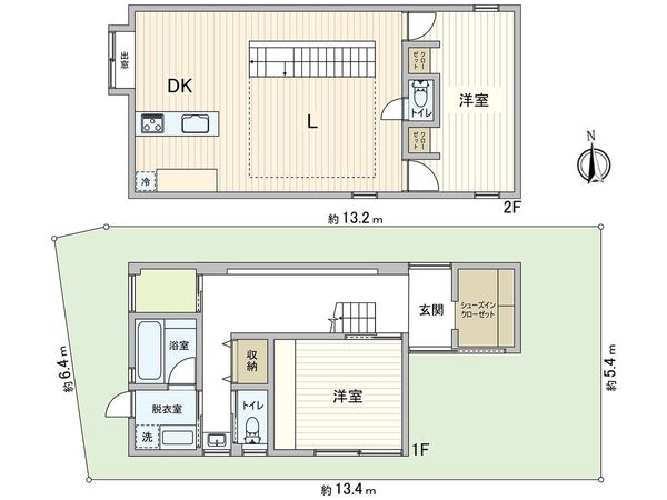 堺市東区草尾 間取図(平面図)