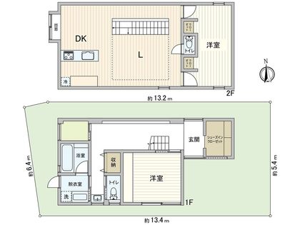 堺市東区草尾 間取図(平面図)