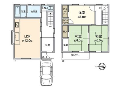 堺市美原区多治井 間取図(平面図)
