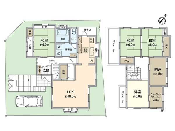 堺市西区上野芝向ヶ丘町4丁 間取図(平面図) 堺市西区上野芝向ヶ丘町4丁 間取図(平面図)