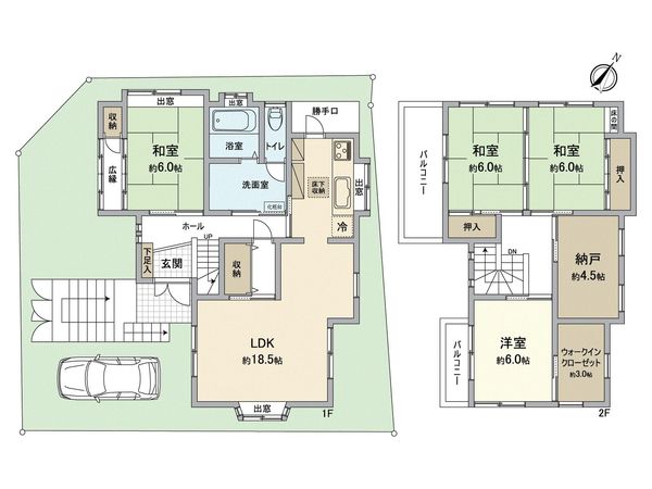 堺市西区上野芝向ヶ丘町4丁 間取図(平面図) 堺市西区上野芝向ヶ丘町4丁 間取図(平面図)
