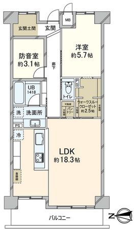 ファミールハイツなかもず 間取図(平面図) ファミールハイツなかもず 間取図(平面図)