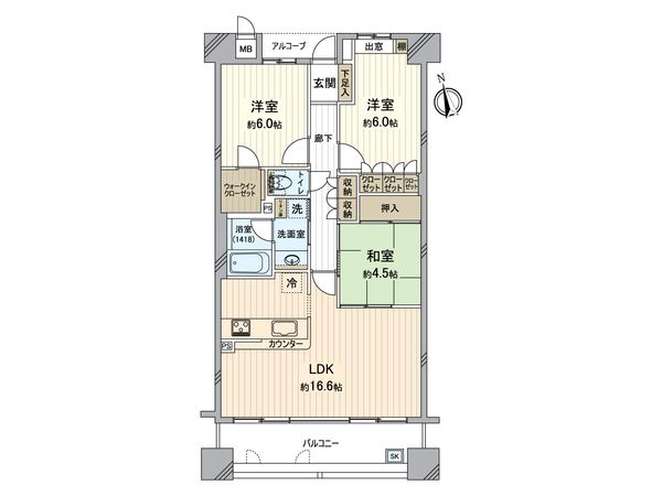 藤和浜寺公園ホームズ駅前通り 間取図(平面図) 藤和浜寺公園ホームズ駅前通り 間取図(平面図)