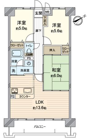 アンビエント金剛東ガーデンコート 間取図(平面図)