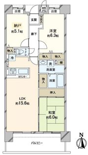 メゾンドールウイングヒルズ 3番館 間取図(平面図)
