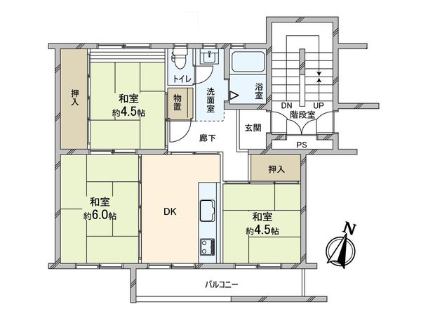狭山住宅 9号棟 間取図(平面図)