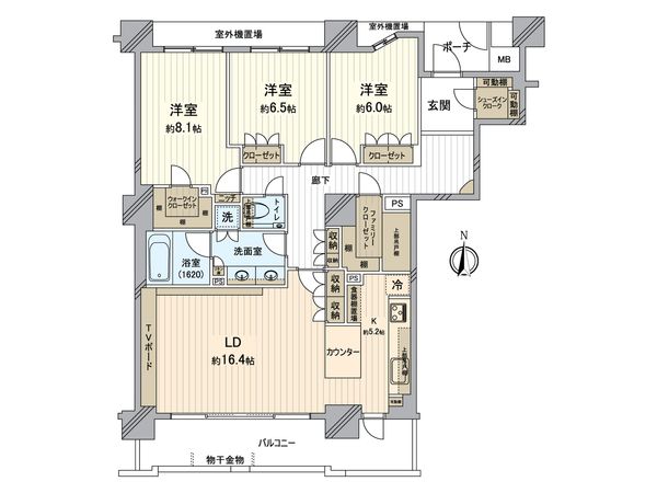 ビッグカーサ堺しらさぎ駅前 towercasaC 間取図(平面図)