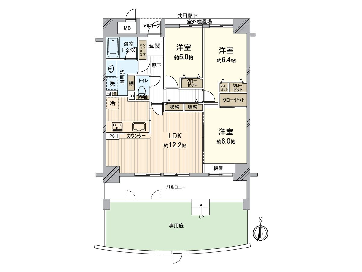 アスティオ和泉中央 C棟 間取図(平面図) 間取図(平面図)