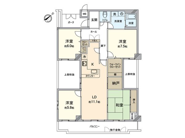 アメニティ長野壱七号棟 間取図(平面図) アメニティ長野壱七号棟 間取図(平面図)