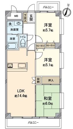 シャルマンフジ堺北 間取図(平面図) シャルマンフジ堺北 間取図(平面図)